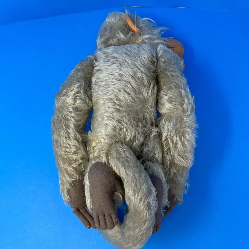 Steiff‎ Parian Monkey Coco 14 Inch Beige Vintage Jointed Mohair Rare Plush Toy
